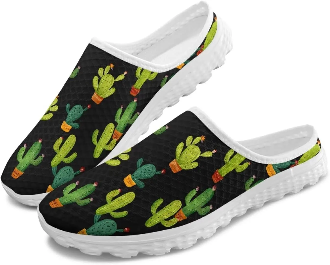 GOSTONG Slip-On Mules & Clogs for Women Light Open Back Shoes Comfort Walking Shoes Breathable Non Slip House Slippers Size 6-13.5