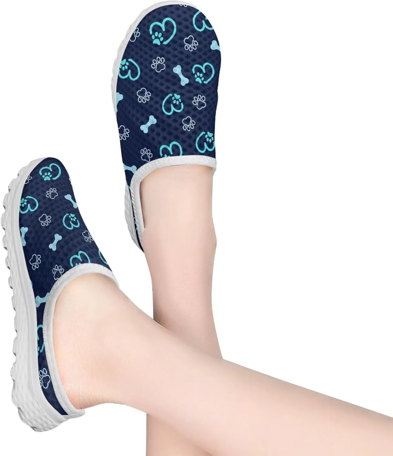 GOSTONG Womens Slip On Clogs Shoes Mesh Breathable Mules Garden Shoe Non Slip Open Back Casual Home Slippers Size 6-13.5