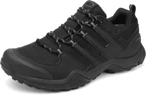 Grand Attack Men's Waterproof Hiking Shoes Trekking Backpacking Non Slip Work Shoes Low-Cut Comfortable Trail-Running Travel Sneakers