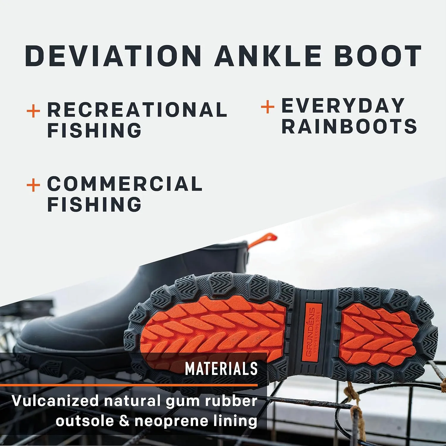 Grundens Men’s Deviation 6” Ankle Boot | Durable, Waterproof