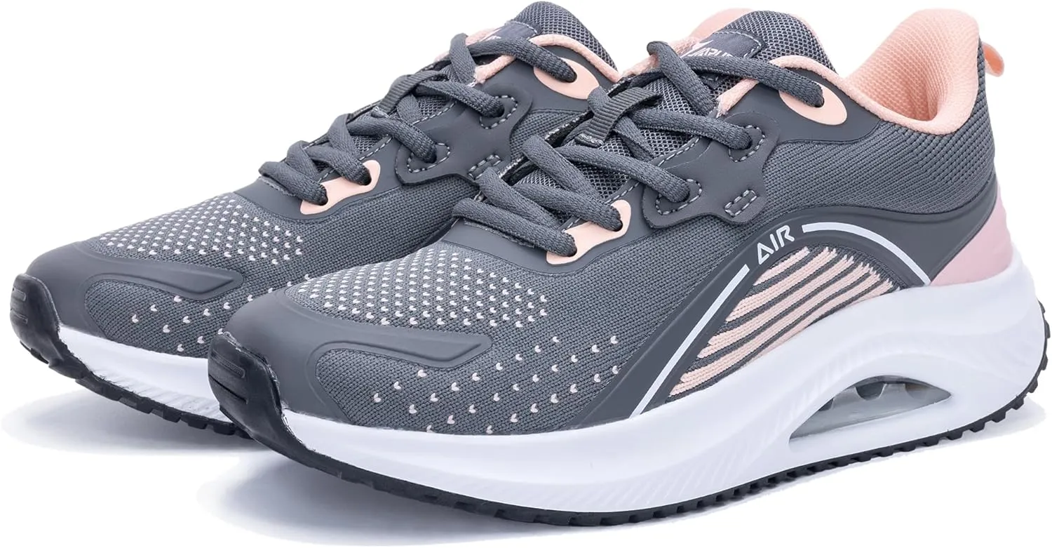 Gyeice Women's Walking Shoes Arch Support Orthotic Breathable Tennis Sneakers for Plantar Fasciitis Pain Relief US 5.5-11