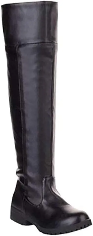 Han shan Cosplay Boots Shoes Unisex Knee High Riding Boots Leather Tall Boots