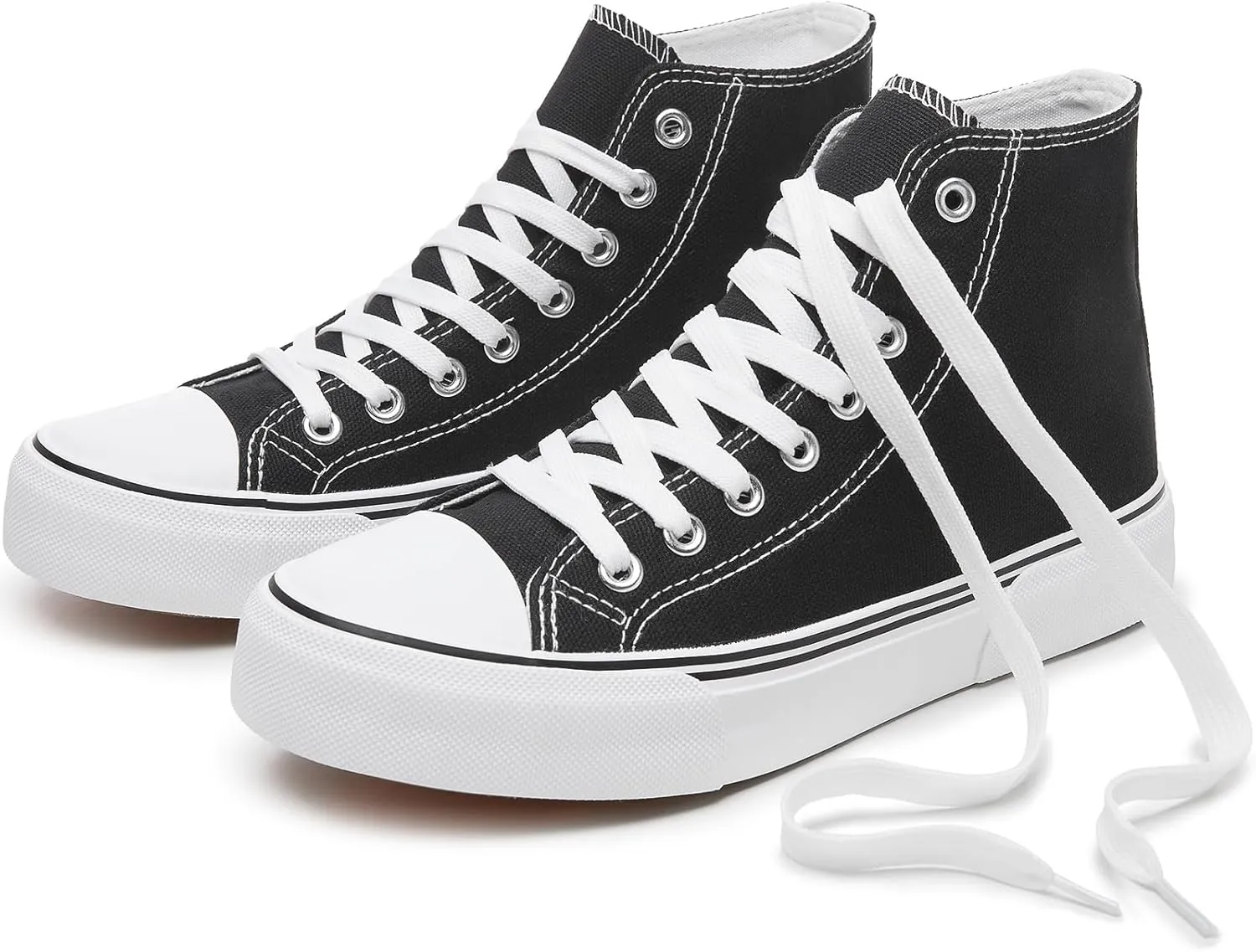 hash bubbie Unisex Fashion High top Sneakers Womens Classic High Tops Canvas Shoes Casual Tennis Shoes for Men