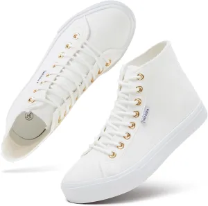 hash bubbie Women's High Top Sneakers Lace up Fashion Sneakers Suede High Tops Shoes Tennis Shoes