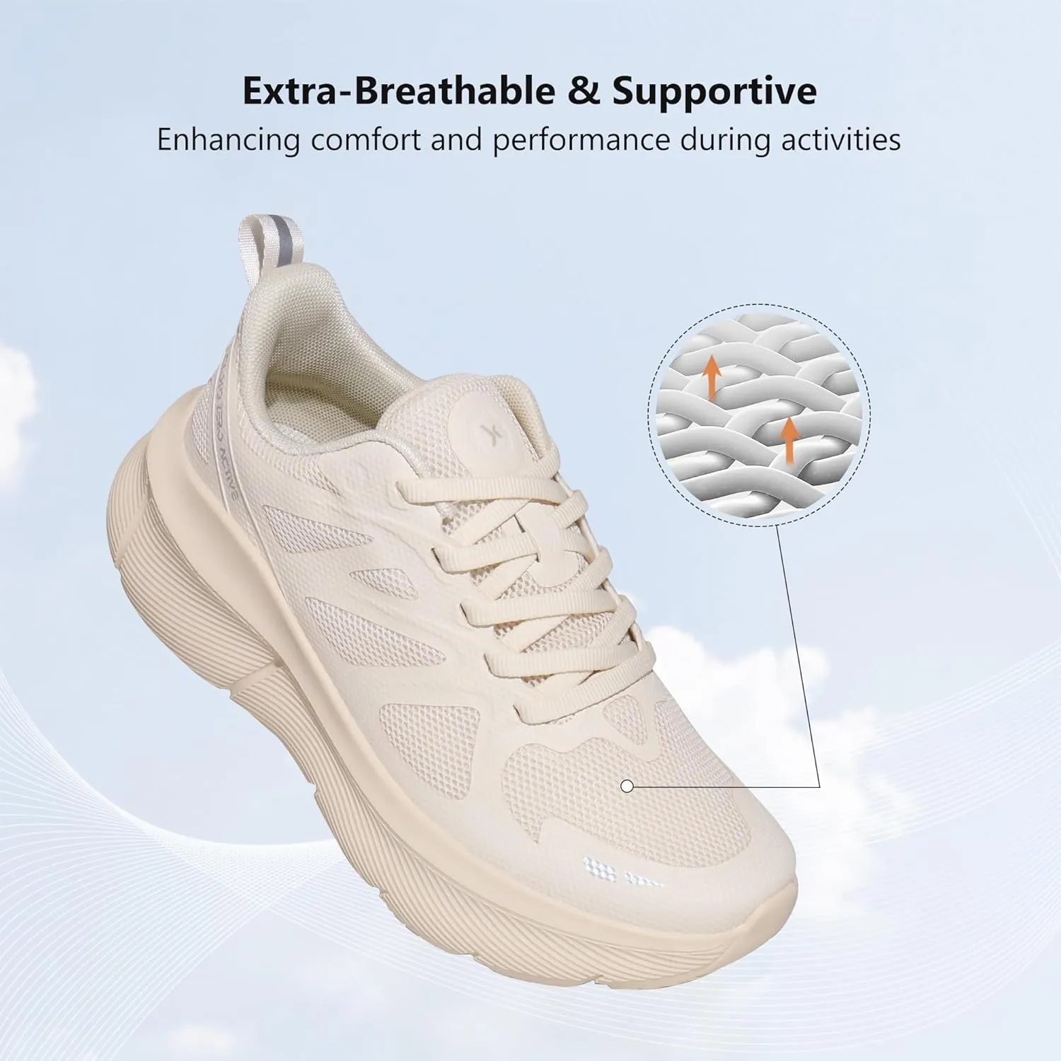 Hawkwell Women's Cloud Zero Active Walking Tennis Cushion Running Shoes Breathable Athletic Gym Workout Jogging Sports Sneakers Non Slip Medical Work Shoes