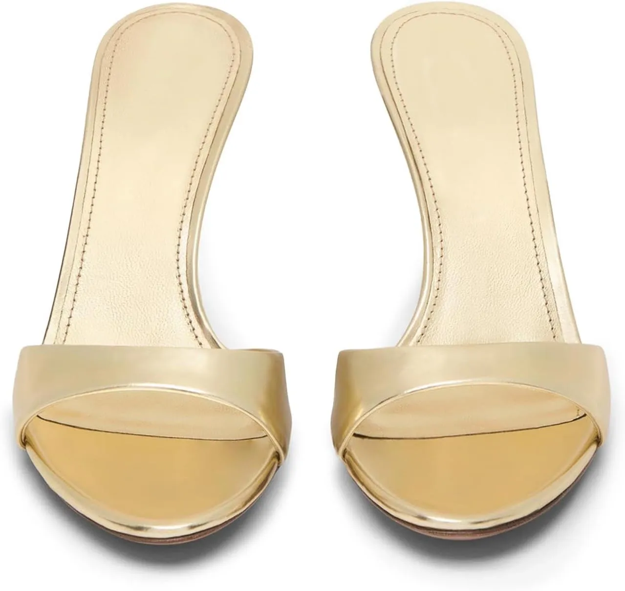 heelchic Women’s High Stilettos Heels Slip on Heeled Slides Sandals, Open Pointed Toe Mules for Women Sexy Dress Pumps Prom Dance Shoes