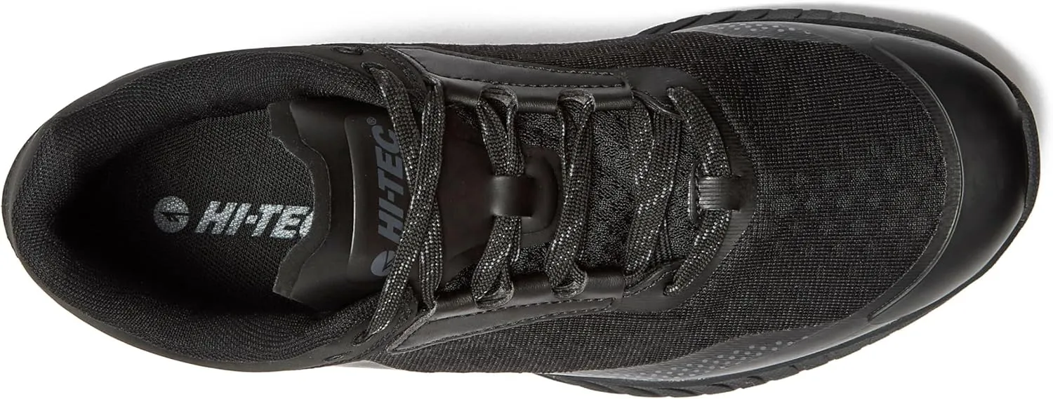 HI-TEC Avalon Trail Running Shoes for Men, Lightweight Breathable Mens Hiking Sneakers or Athletic Walking Shoes for Men, Black, Grey or Green, Size 7-14 Men Shoes
