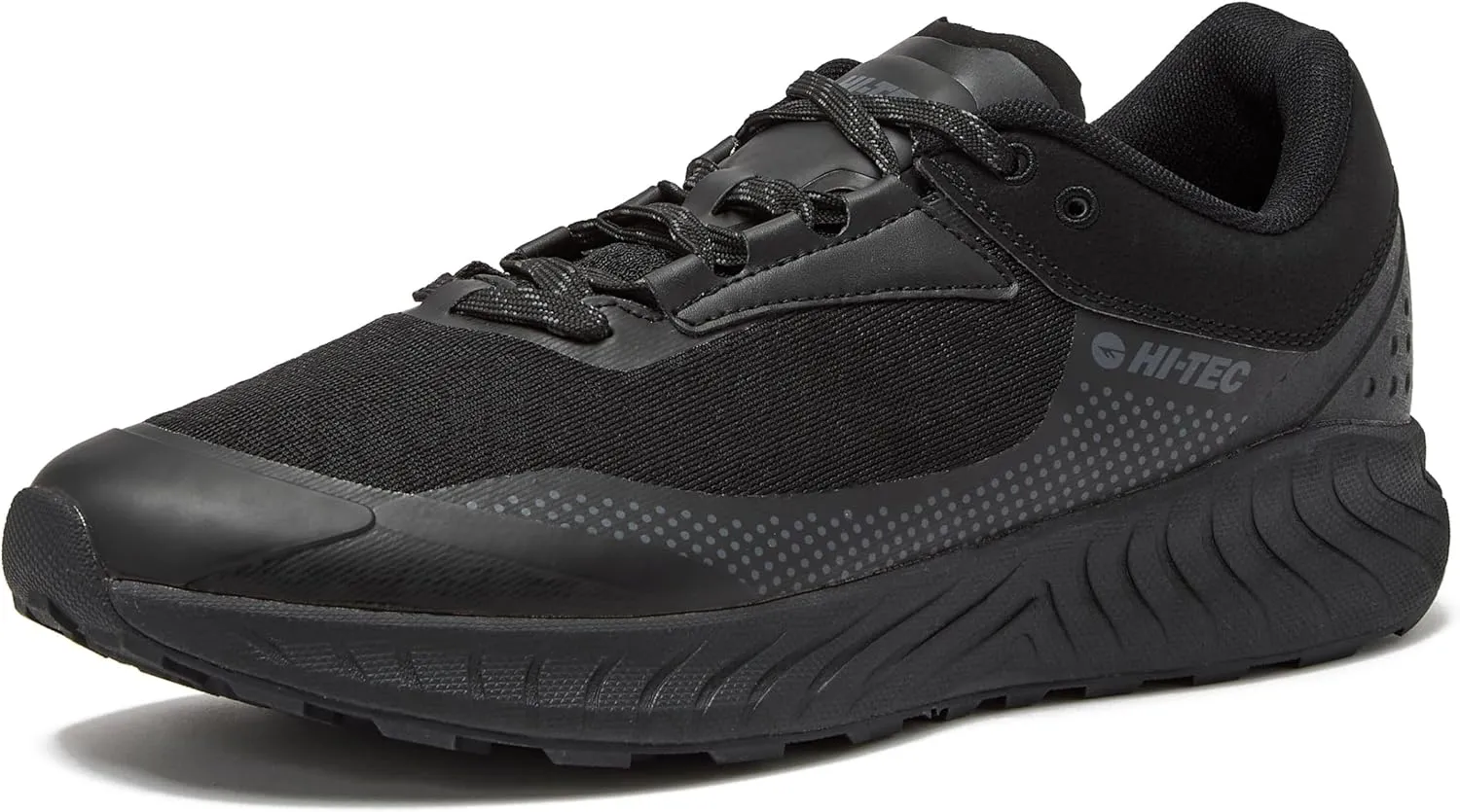HI-TEC Avalon Trail Running Shoes for Men, Lightweight Breathable Mens Hiking Sneakers or Athletic Walking Shoes for Men, Black, Grey or Green, Size 7-14 Men Shoes
