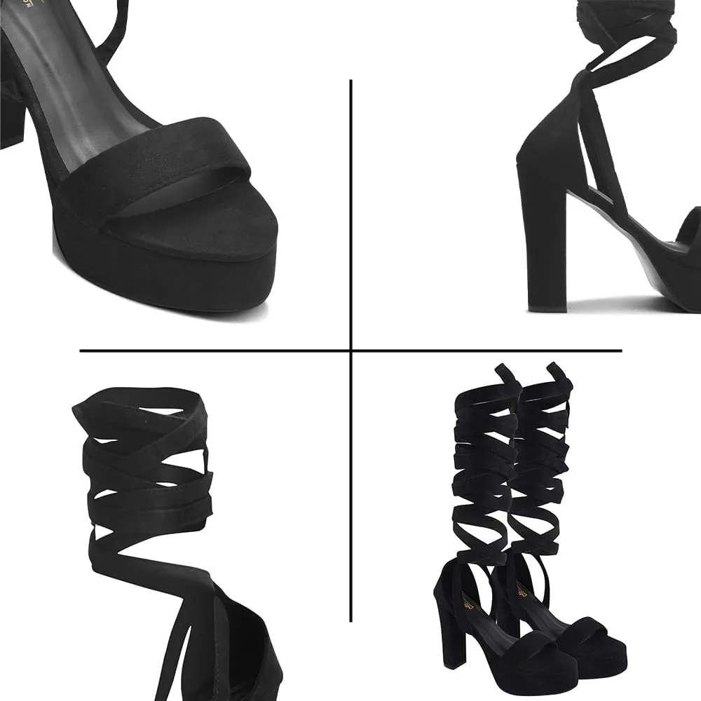 High Heels Chunky Block Platform Sandals – Strappy Gladiator Sexy Open Toe Pumps for Women, Dressy Heels for Parties & Special Occasions