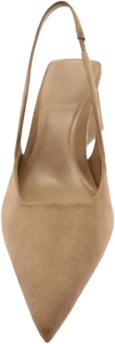 High Heels Women's Vintage Platform Heels Casual Light Toe Mules for Office Wear Black