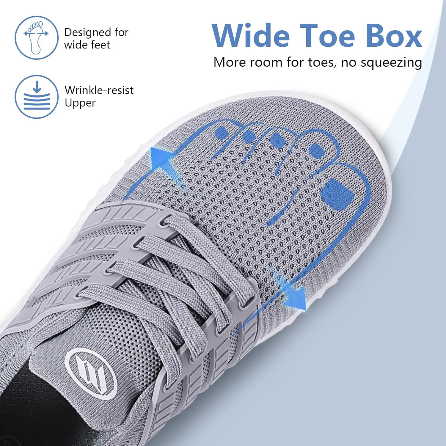 Hike Barefoot Shoes Wide Toe Box Shoes for Women Men Footwear, Minimalist Zero Drop Non-Slip Walking Sneakers, Lightweight Comfortable Casual Shoe Training Running Gym Fashion Sneakers