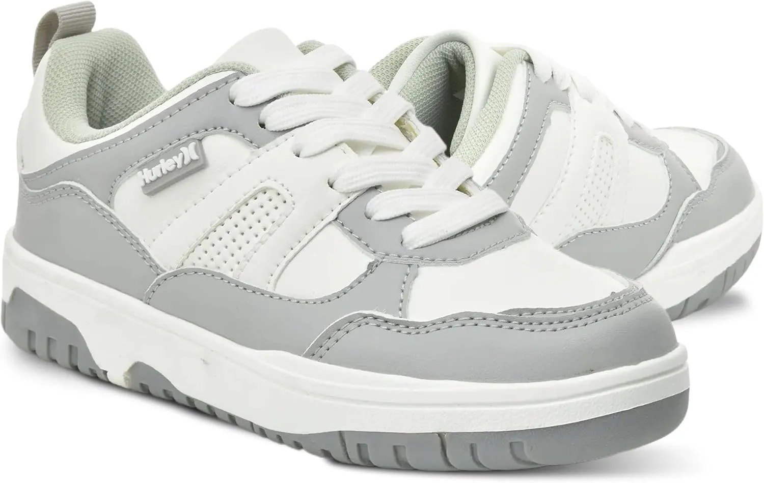 Hurley Kids' Jason Low Cut Sneakers, Lace Up Sneaker Shoes for Kids, Sports Shoes for Boys and Girls, Padded Sneakers with Durable Outsoles, Basketball Shoes for Kids