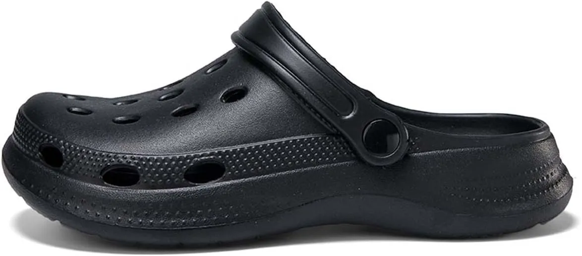 HYDLONGR Men's Women's Lightweight Breathable Garden Sandals Quick-Drying Beach Slippers Non-Slip Mules Clogs Shoes