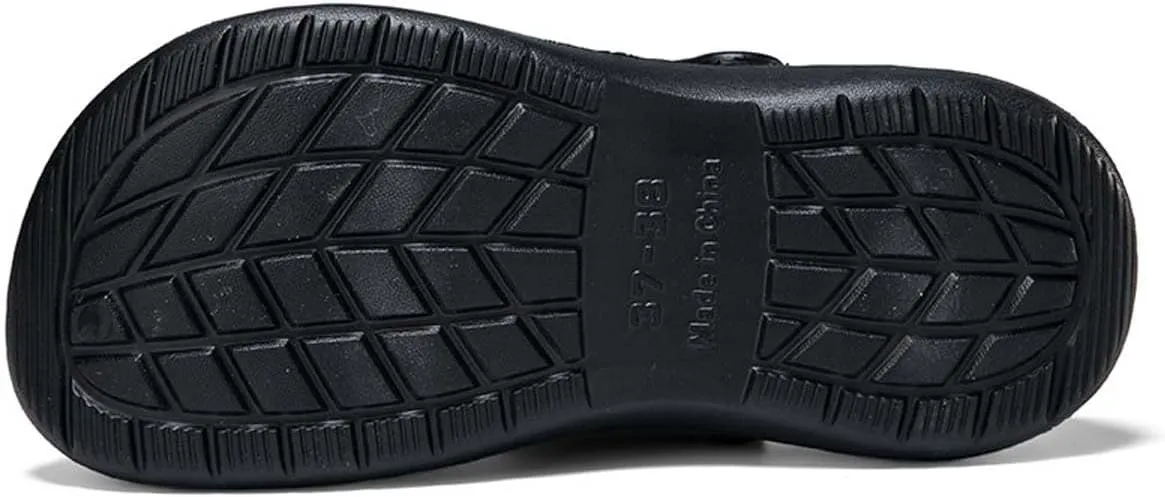 HYDLONGR Men's Women's Lightweight Breathable Garden Sandals Quick-Drying Beach Slippers Non-Slip Mules Clogs Shoes