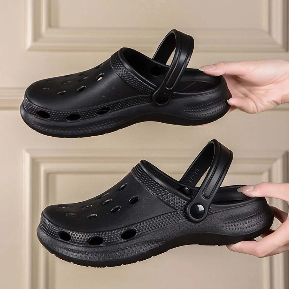 HYDLONGR Men's Women's Lightweight Breathable Garden Sandals Quick-Drying Beach Slippers Non-Slip Mules Clogs Shoes