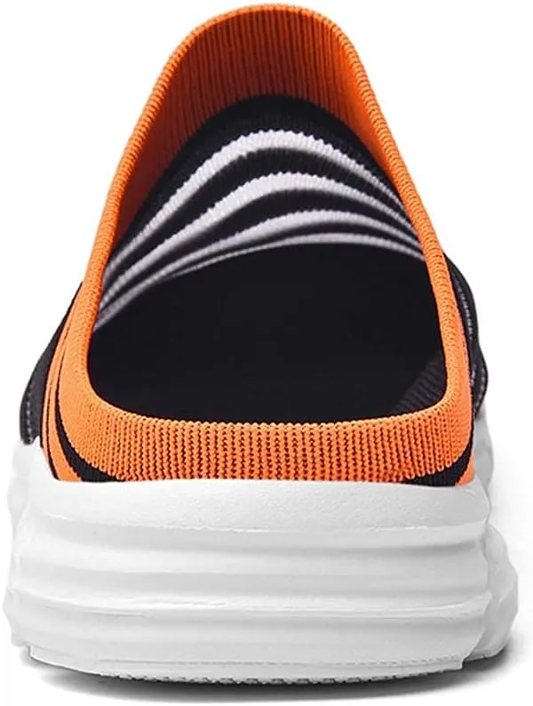 HYDLONGR Men's Women's Lightweight Breathable Knitted Mesh Upper Garden Sandals Quick-Drying Slippers Mules Clogs Shoes Indoor Outdoor