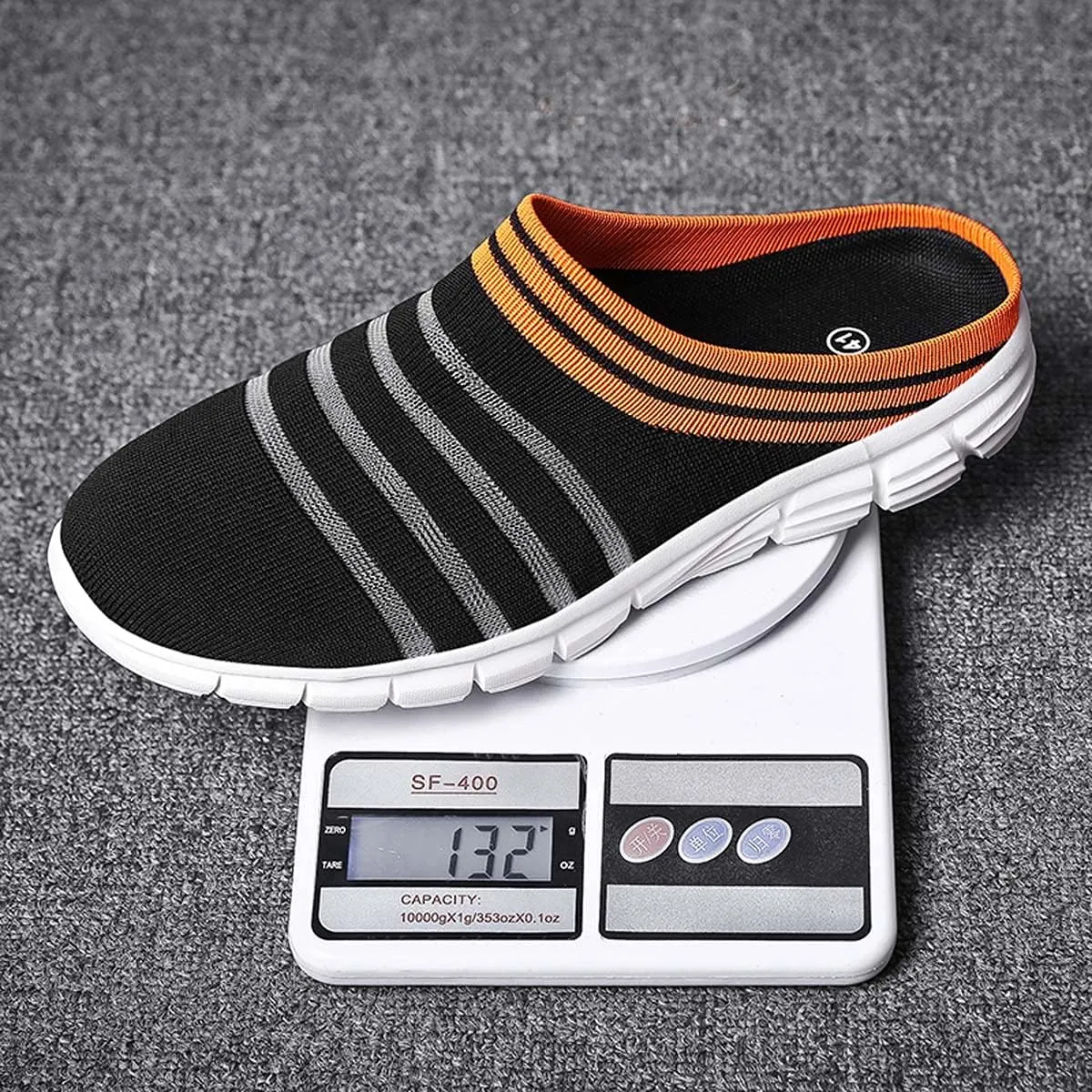HYDLONGR Men's Women's Lightweight Breathable Knitted Mesh Upper Garden Sandals Quick-Drying Slippers Mules Clogs Shoes Indoor Outdoor