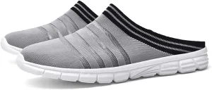 HYDLONGR Men's Women's Lightweight Breathable Knitted Mesh Upper Garden Sandals Quick-Drying Slippers Mules Clogs Shoes Indoor Outdoor