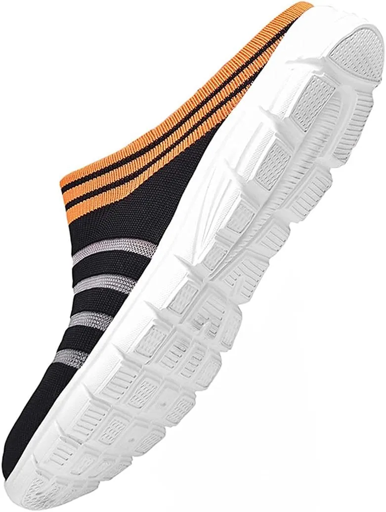HYDLONGR Men's Women's Lightweight Breathable Knitted Mesh Upper Garden Sandals Quick-Drying Slippers Mules Clogs Shoes Indoor Outdoor