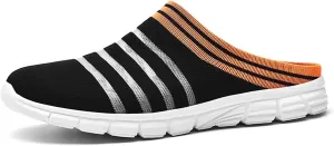 HYDLONGR Men's Women's Lightweight Breathable Knitted Mesh Upper Garden Sandals Quick-Drying Slippers Mules Clogs Shoes Indoor Outdoor