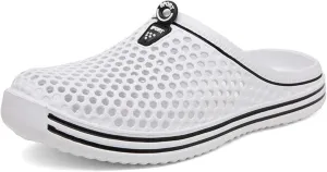 HYDLONGR Men's Women's Lightweight Breathable Non-Slip Garden Shoes Quick-Drying Beach Sandals Non-Slip Water Play Slippers Clogs Mules Shoes