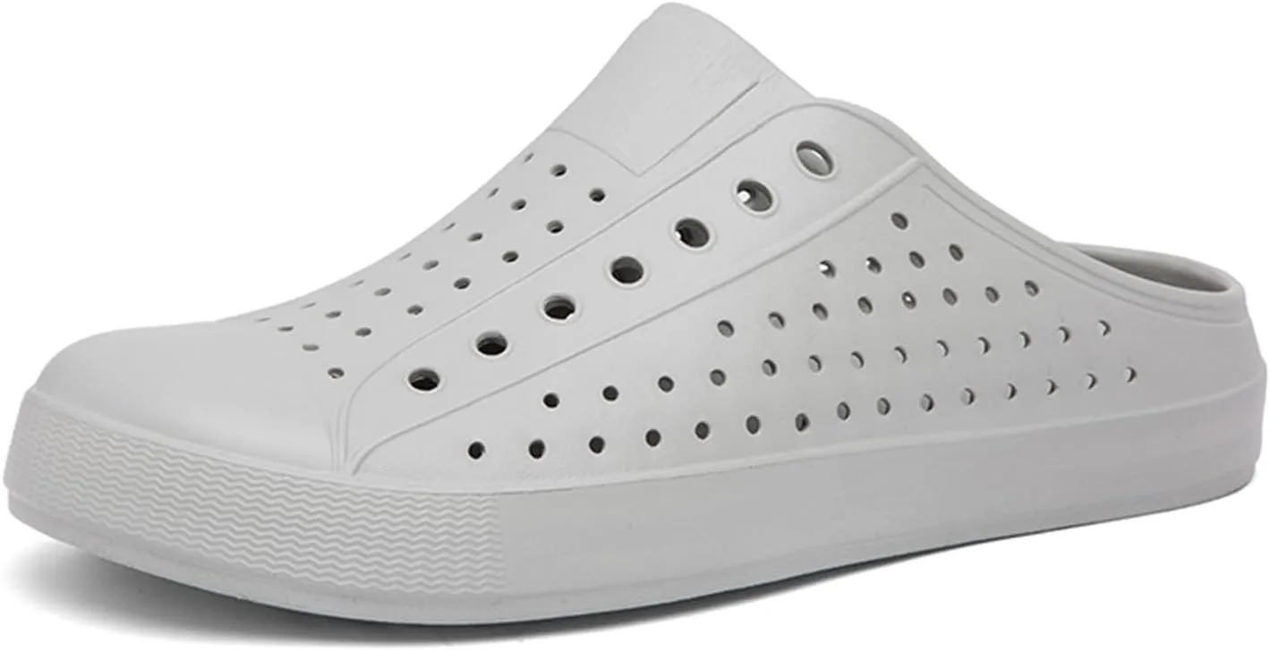 ihinzry Garden Clogs Mens Womens Backless Slip On Shoes Open Back Outdoor Slippers