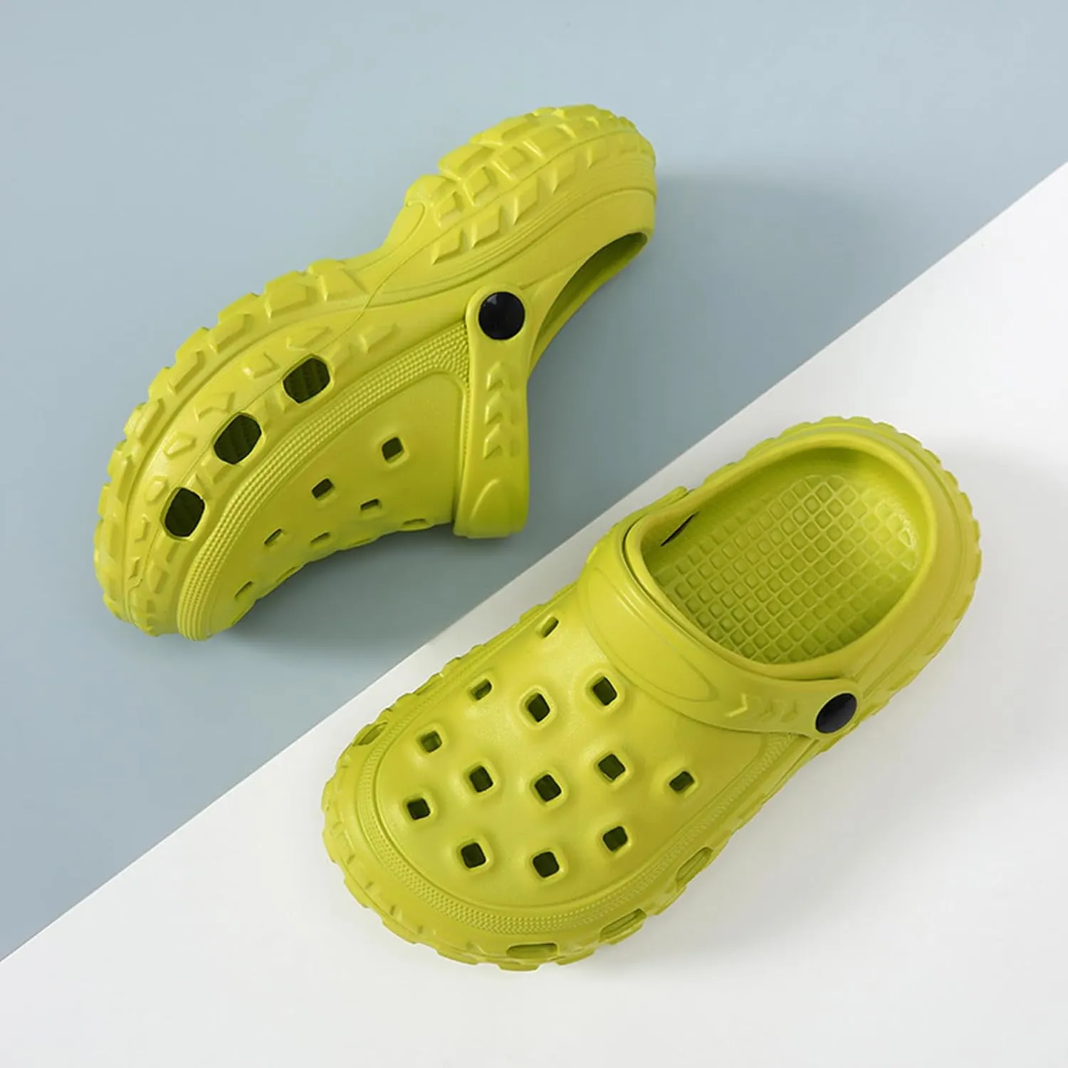 ihinzry Kids Cute Clogs Toddler Gardener Shoes Summer Mules Clog Slip on tyre Sandals Outdoor Slippers