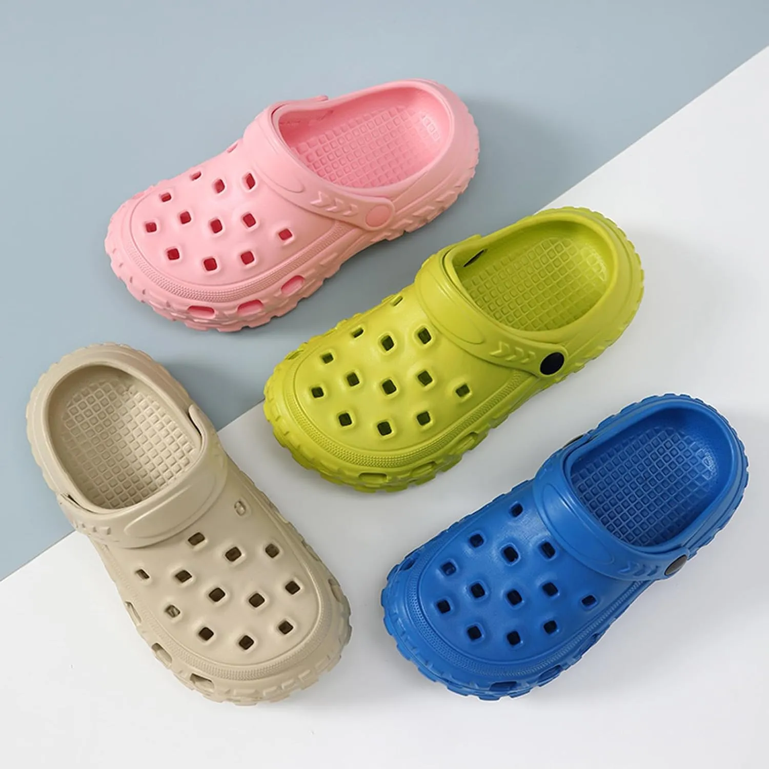 ihinzry Kids Cute Clogs Toddler Gardener Shoes Summer Mules Clog Slip on tyre Sandals Outdoor Slippers