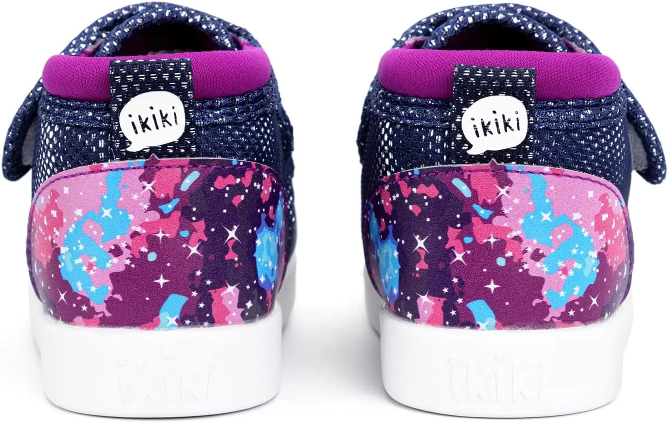ikiki Sneaks Shoes for Toddlers and Little Kids. Roomy fit Sneakers - Note: Non Squeaking - Vegan Leather Toe and Heel