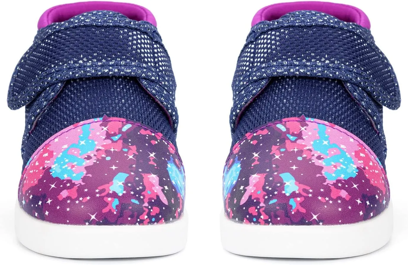 ikiki Sneaks Shoes for Toddlers and Little Kids. Roomy fit Sneakers - Note: Non Squeaking - Vegan Leather Toe and Heel