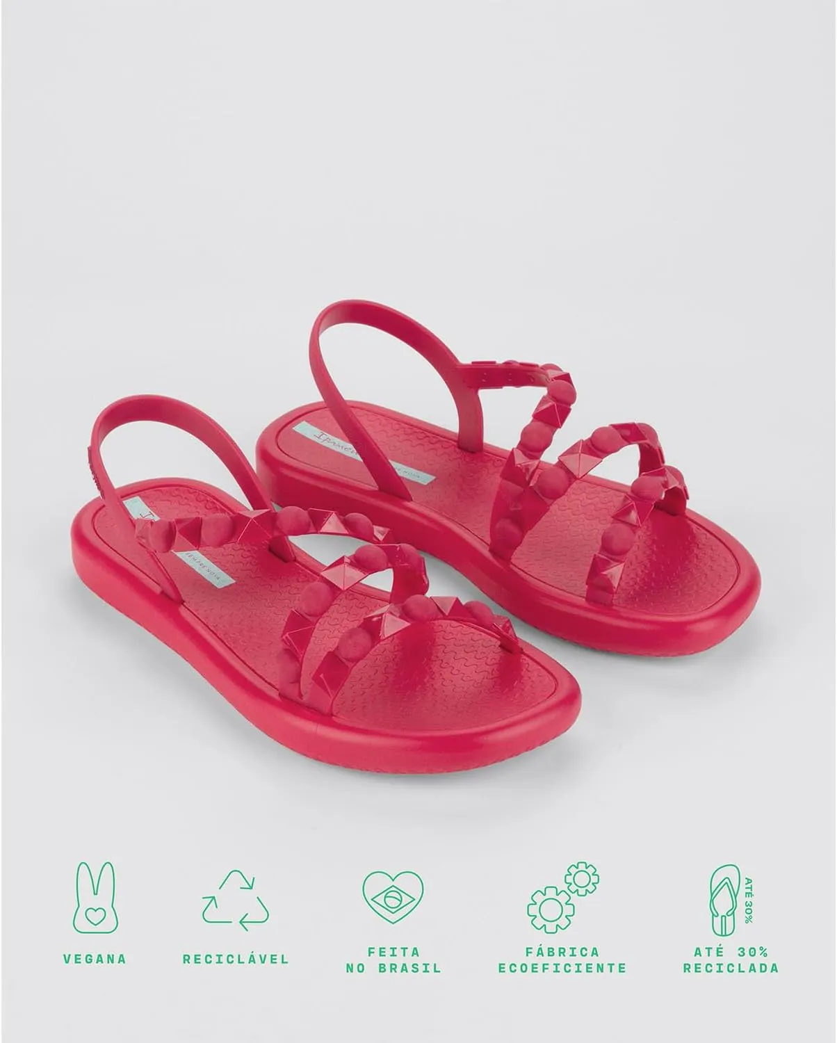 Ipanema Meu Sol Flatform Womens Sandals - Studded Sandals for Women, Flat Sandals, Strappy Sandals, Comfy Dressy Women Sandals, Summer Dress Sandals w/Backstrap, Easy Clean