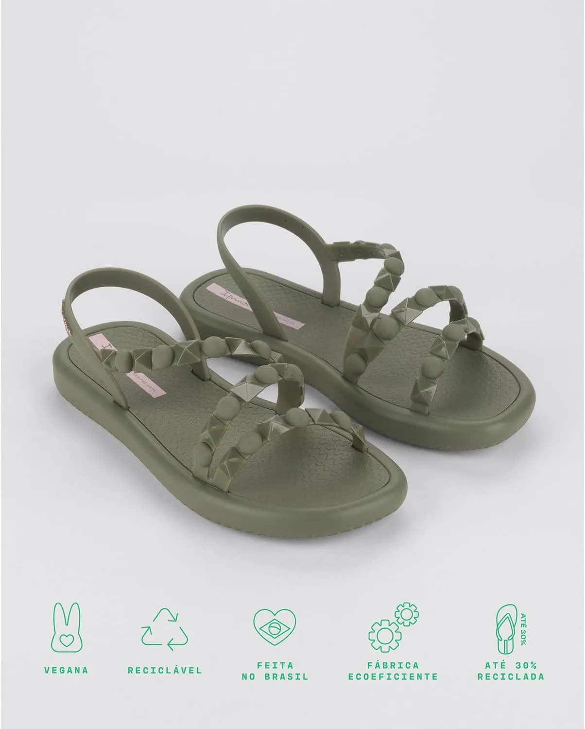 Ipanema Meu Sol Flatform Womens Sandals - Studded Sandals for Women, Flat Sandals, Strappy Sandals, Comfy Dressy Women Sandals, Summer Dress Sandals w/Backstrap, Easy Clean