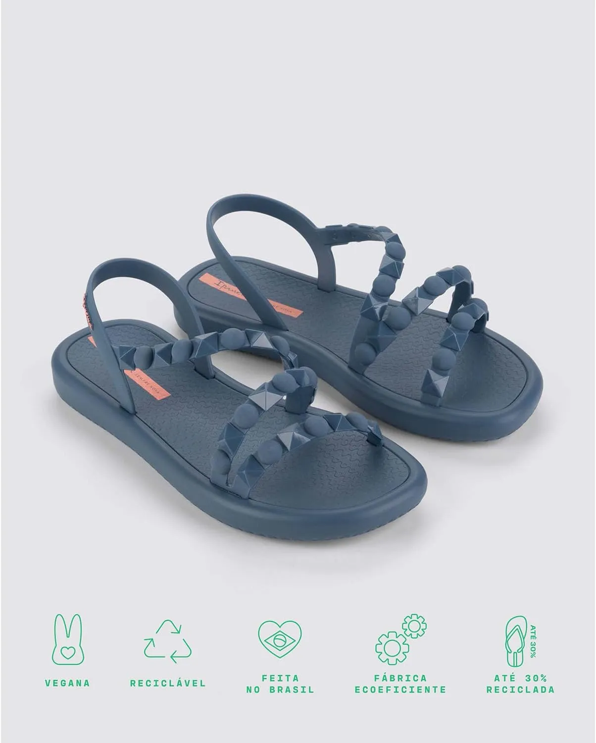 Ipanema Meu Sol Flatform Womens Sandals - Studded Sandals for Women, Flat Sandals, Strappy Sandals, Comfy Dressy Women Sandals, Summer Dress Sandals w/Backstrap, Easy Clean