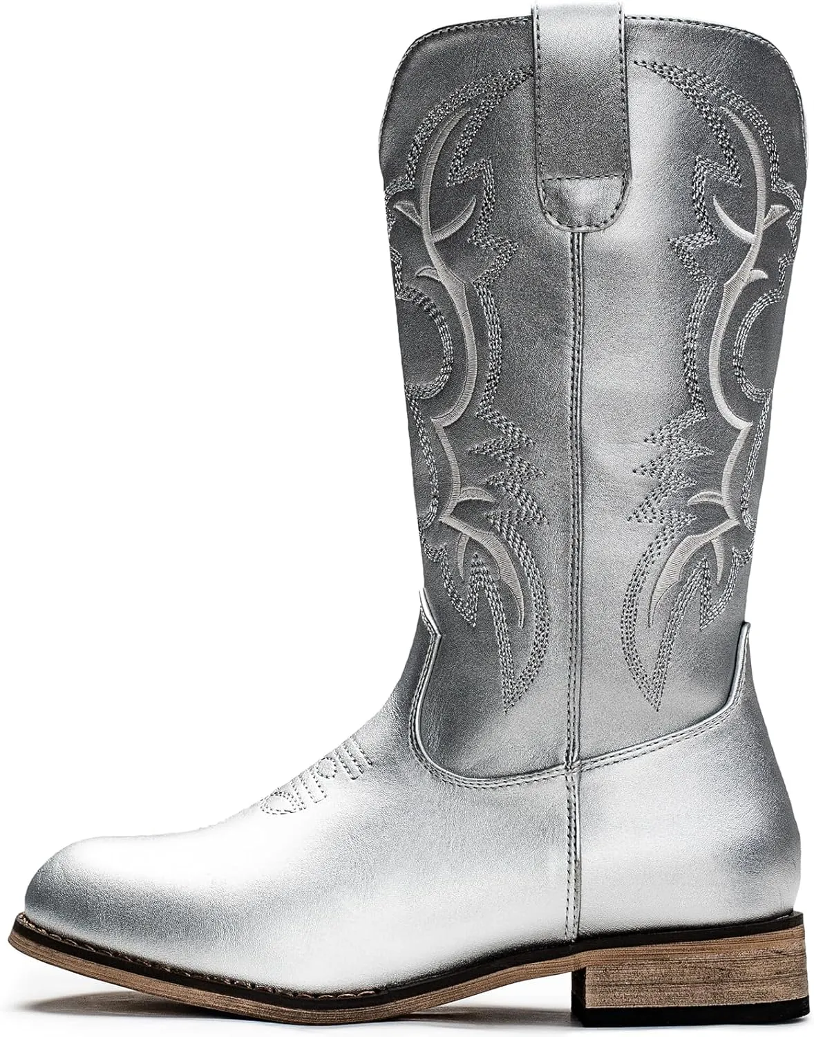 IUV Cowgirl Boots Cowboy Boots For Girls Boys Kids Toddler Fashion Western Boots Mid Calf Riding Shoes