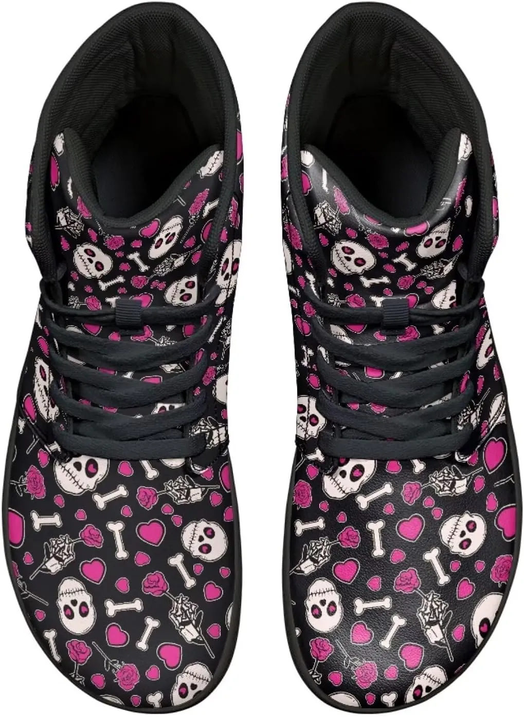 Jeiento Mens Sugar Skull Barefoot Shoes Zero Drop Sole Trail Running Sneakers Wide Toe Box