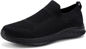 JIAFO Womens Athletic Walking Shoes, Women Slip On Shoes Sneakers, Non Slip Running Shoes for Women, Laceless Casual Breathable Lightweight Mesh Knit