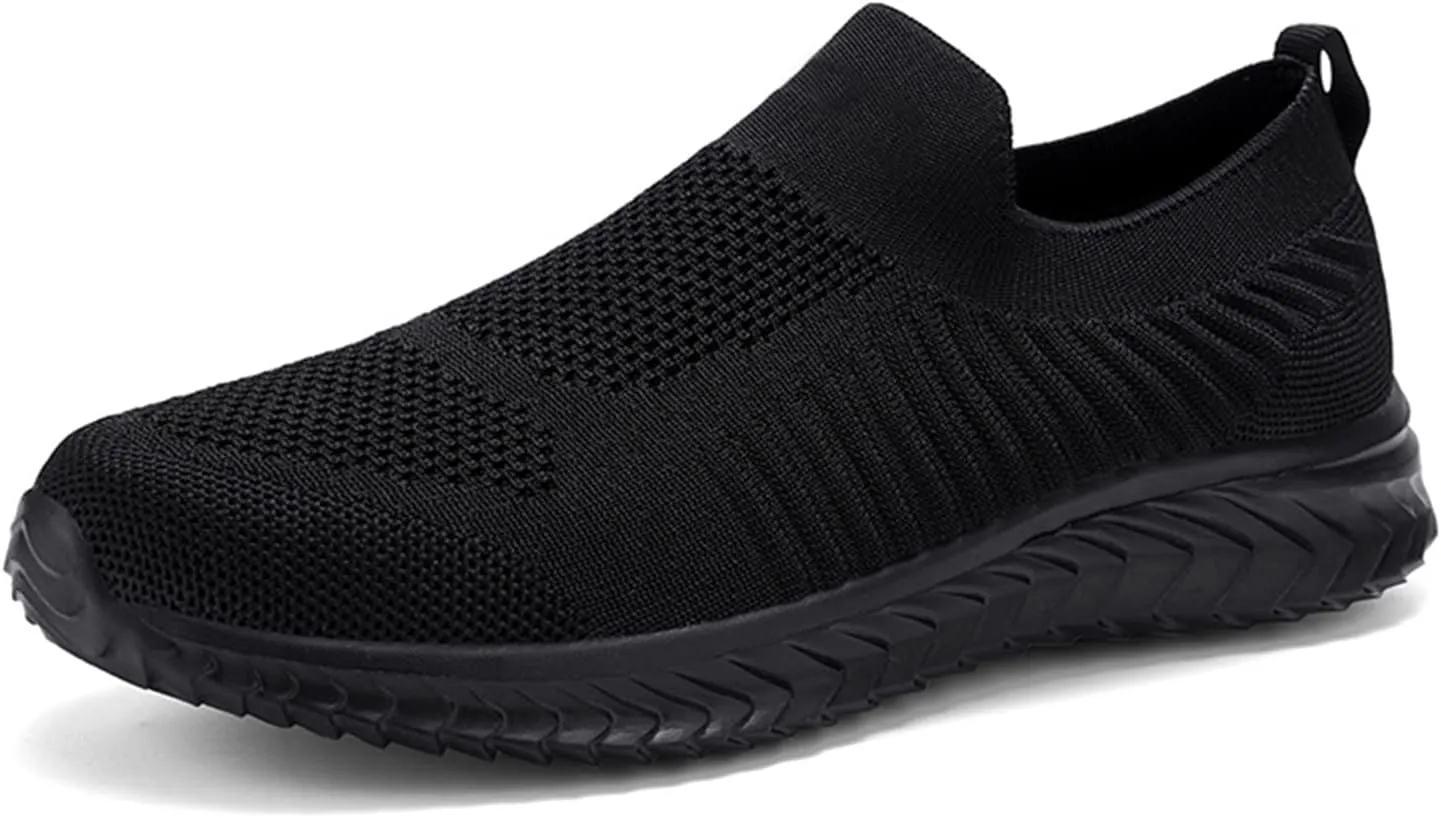 JIAFO Womens Athletic Walking Shoes, Women Slip On Shoes Sneakers, Non Slip Running Shoes for Women, Laceless Casual Breathable Lightweight Mesh Knit