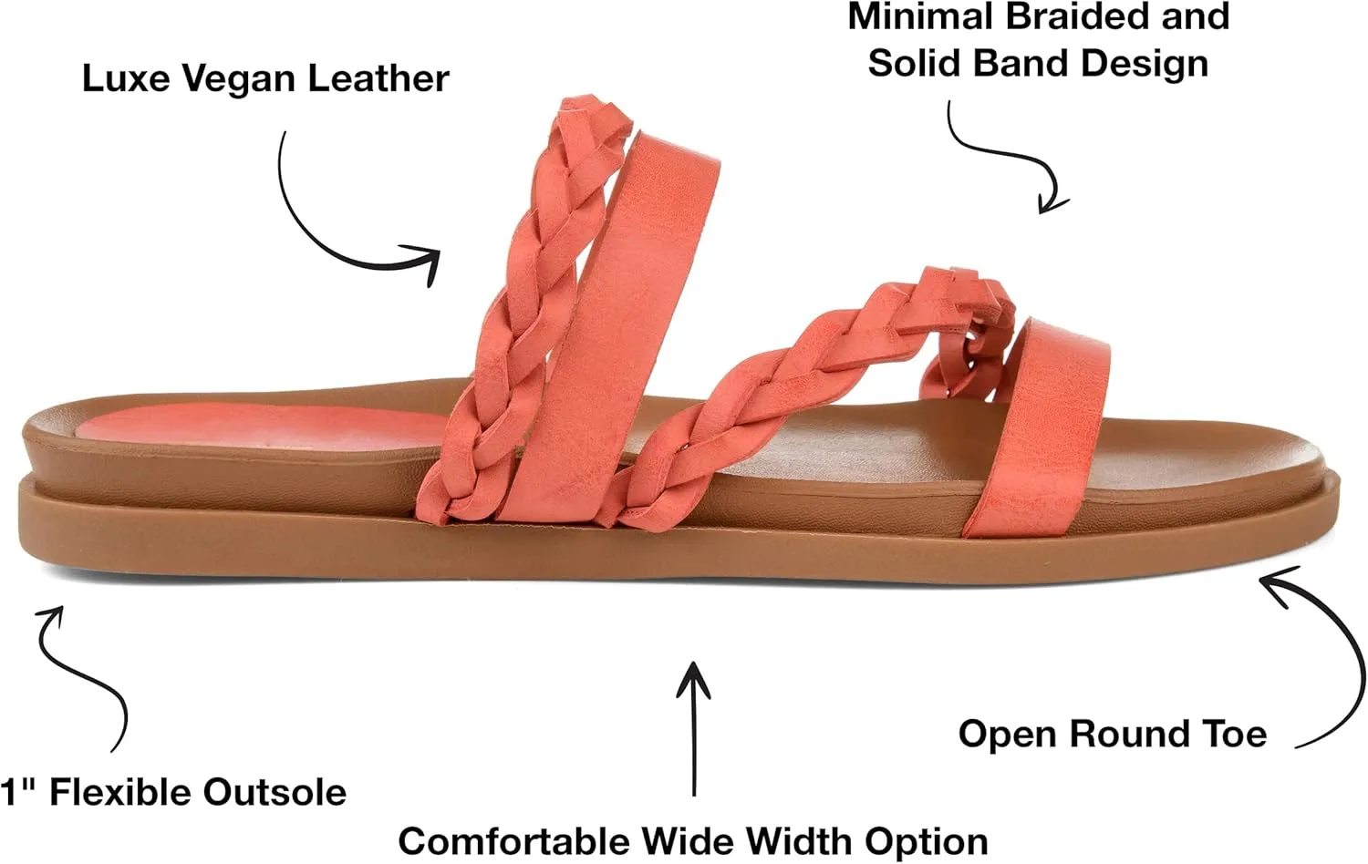 Journee Women's Colette Flat Sandals