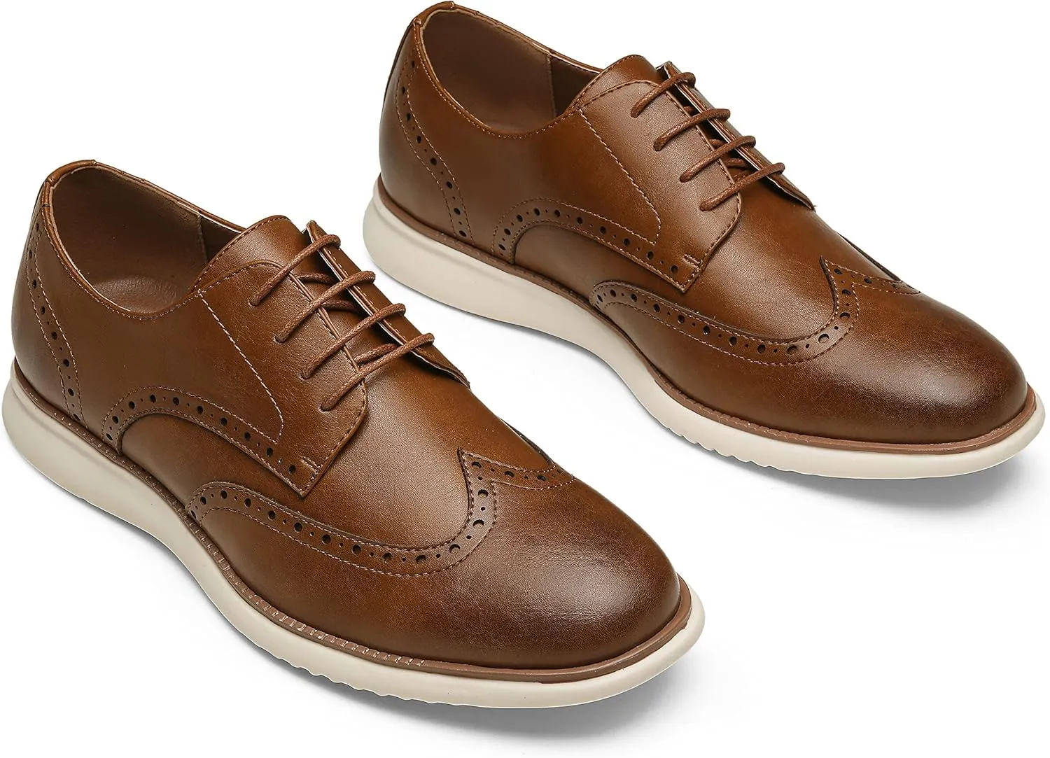 Jousen Mens Dress Shoes Oxfords Casual Retro Classic Comfortable Formal Derby Business Dress Shoes for Men