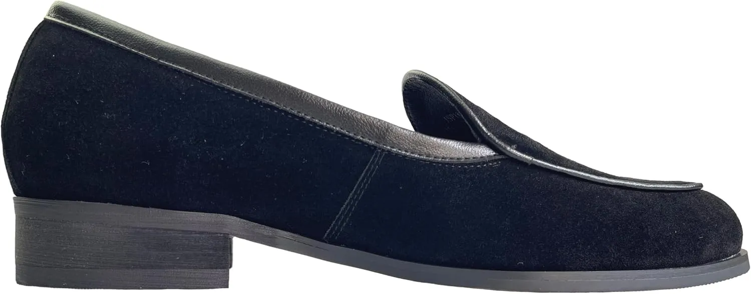 Justar Men's Leather Dress Shoes Slip-On Penny Loafers Belgian Formal Flats