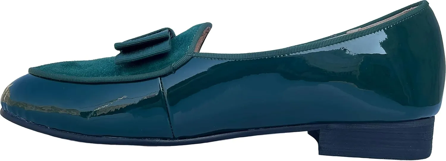 Justar Men's Leather Loafers Belgian Tuxedo Dress Shoes Slip-On Formal Prom Penny Loafers Banquet Flats
