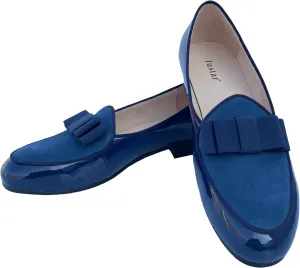 Justar Men's Leather Loafers Belgian Tuxedo Dress Shoes Slip-On Formal Prom Penny Loafers Banquet Flats