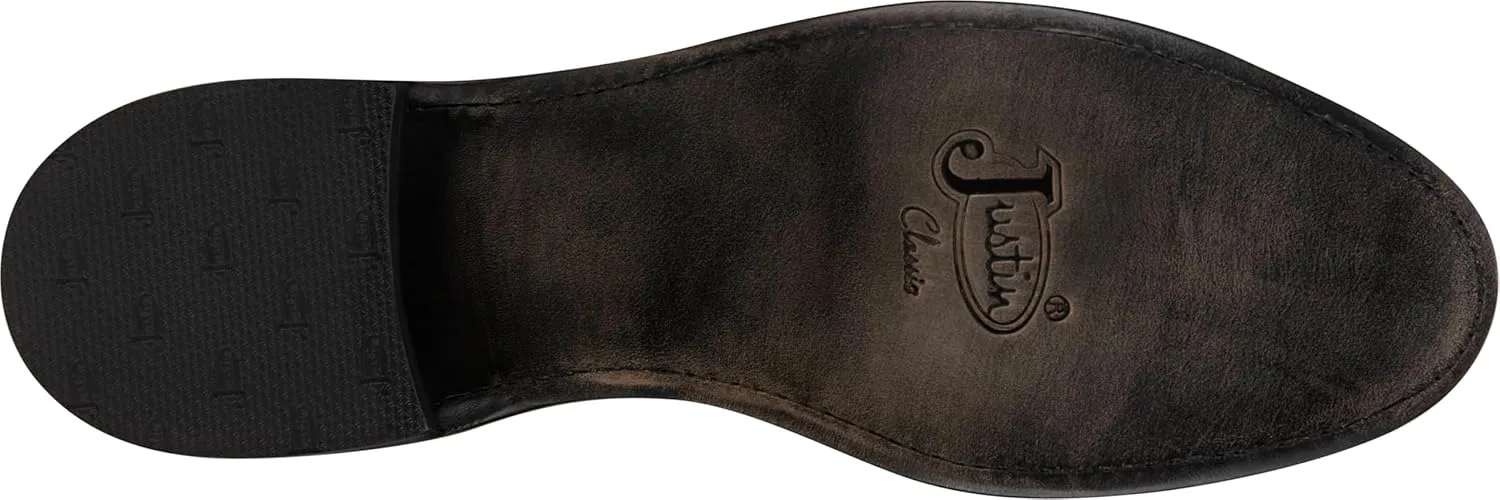 Justin Stinson 10" Smooth Ostrich Roper Men's Western Boots, Premium Exotic Leather, Durable Construction, Stylish Design