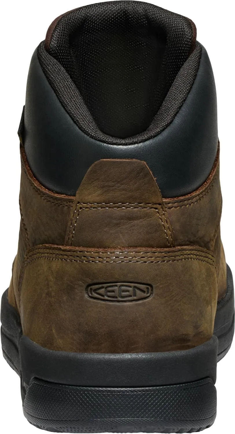 KEEN Utility Men's Gibson Mid Height Composite Toe Athletic Traction Durable Leather Work Boots
