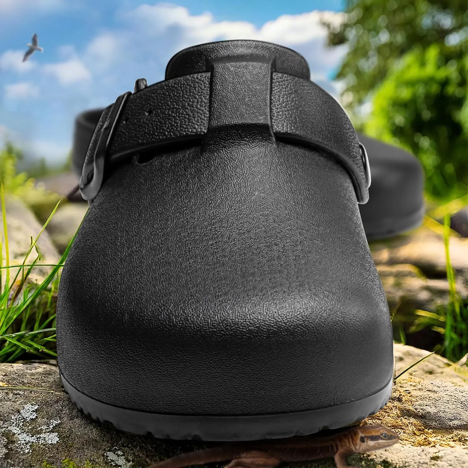 KEMISANT Women Clogs,Comfortable Mules Sandals Slippers Nurse Garden Shoes Unisex for Men Cushioned Support