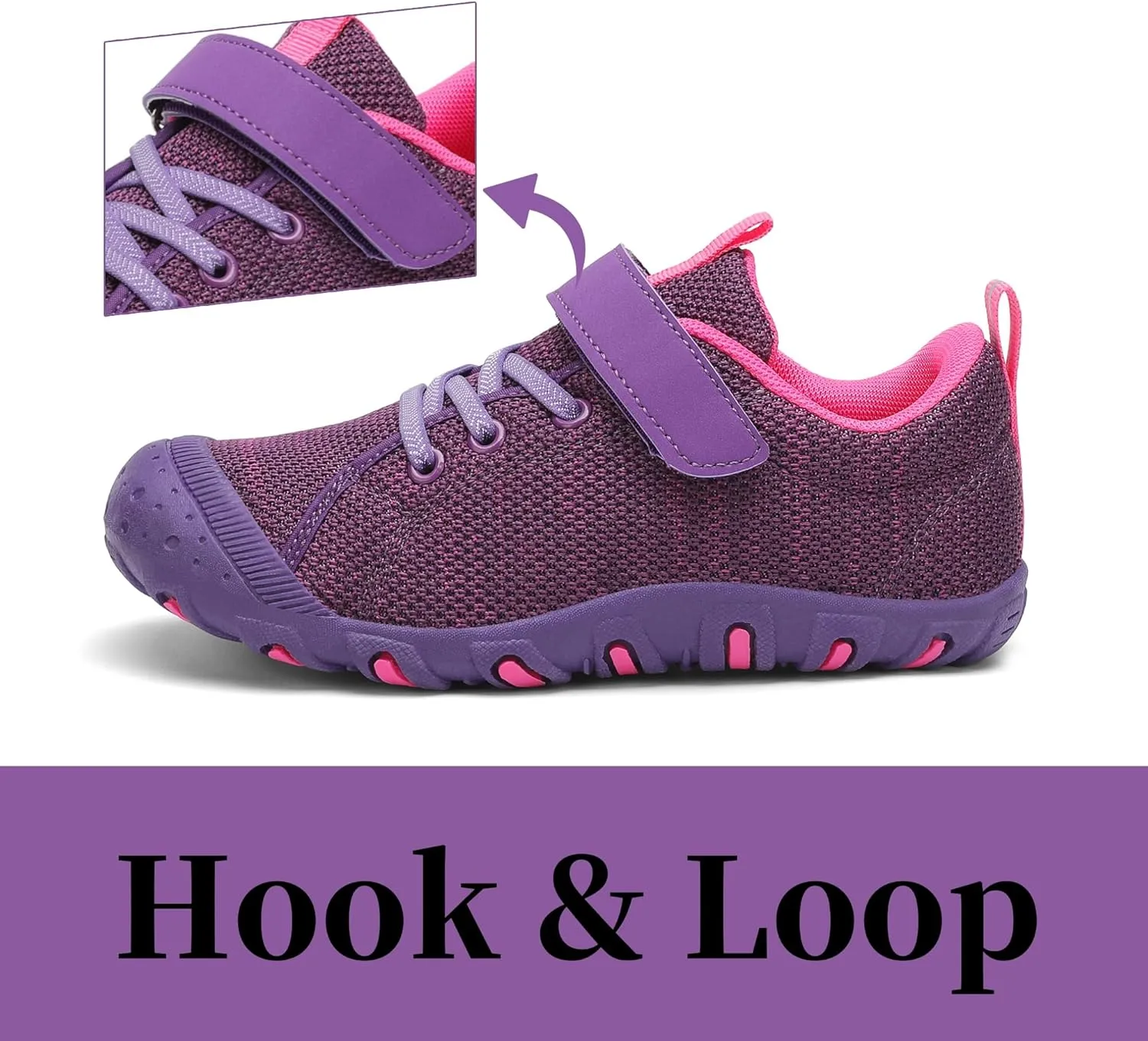 Kids Barefoot Shoes Boys Girls Sneakers,Girls Hiking Shoes, Anti Collision Boys' Trail Running Shoes, Outdoor for Walking