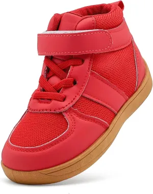 Kids Barefoot Wide Toe Shoes High Top Wrestling Boxing Shoes Comfort Hiking Boots Comfort Zero Drop Minimalist Sneaker for Little Big Kid