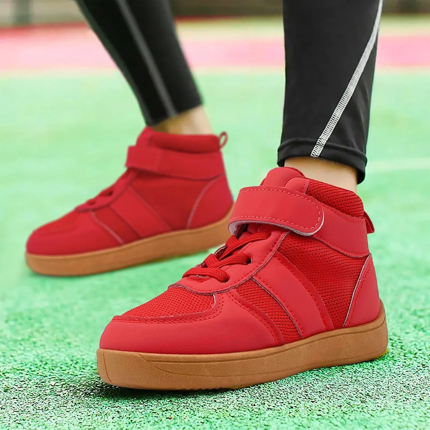 Kids Barefoot Wide Toe Shoes High Top Wrestling Boxing Shoes Comfort Hiking Boots Comfort Zero Drop Minimalist Sneaker for Little Big Kid