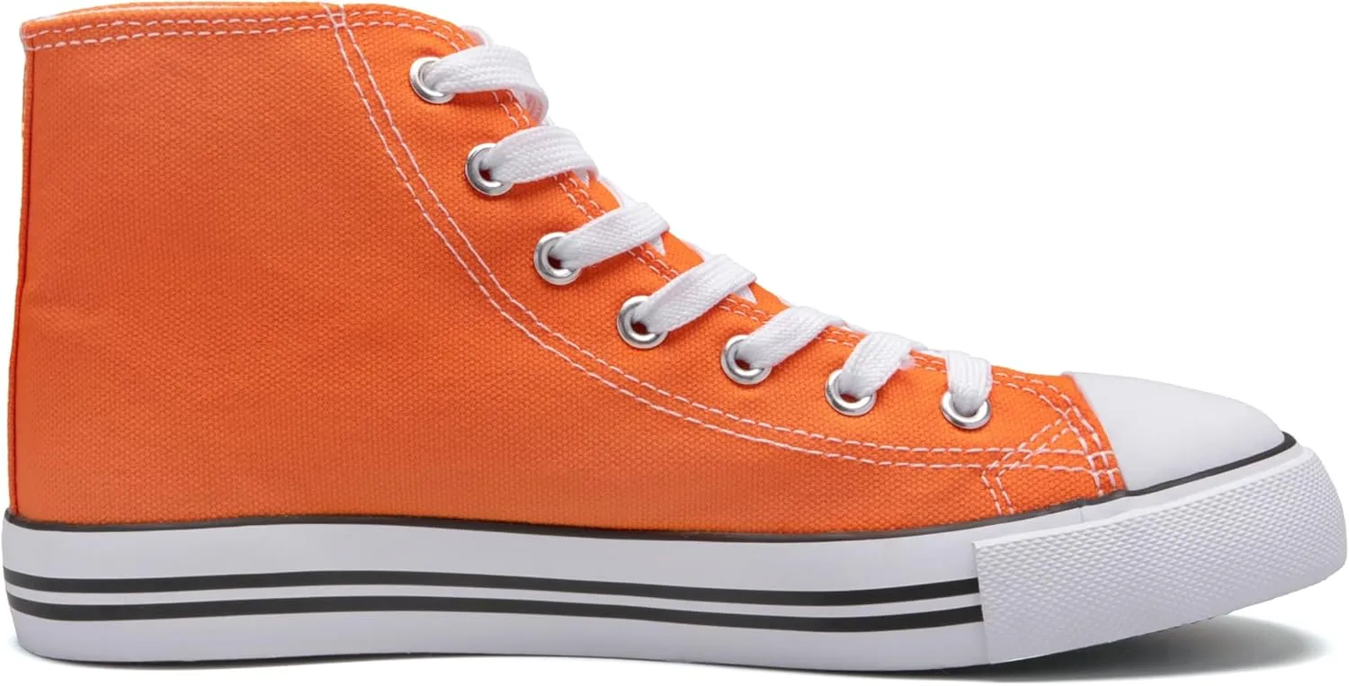 Kid's High Top Sneakers Classic High Tops Canvas Shoes for Girls and Boys, Lace up Tennis Shoes Fashion Canvas Sneakers Casual Shoes for Walking