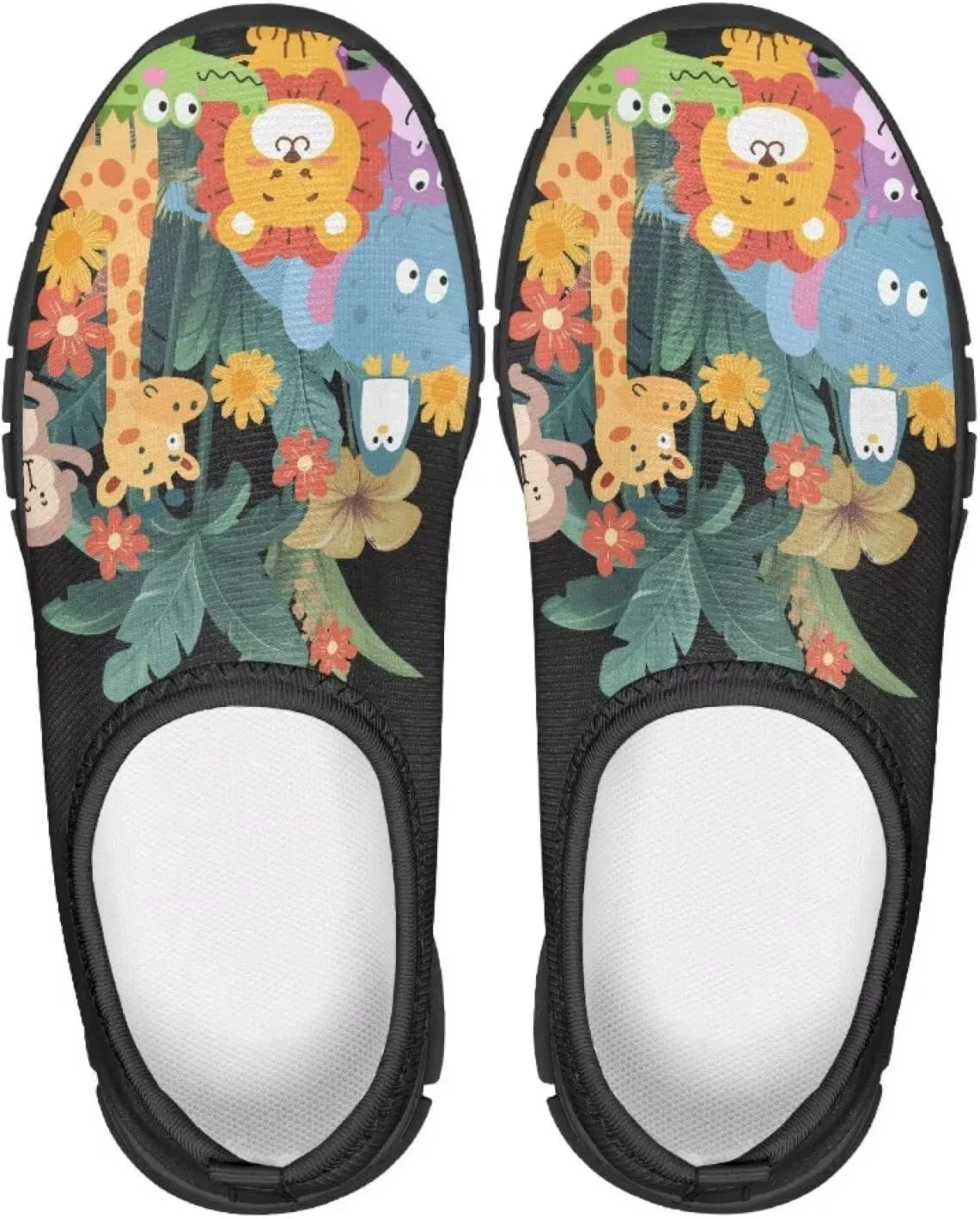 Kids Tennis Shoes Slip On Boys Girls Loafers Lightweight Non Slip Soft Casual Walking Running Shoes Outdoor Sneakers Black Sole Size 11-15